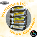 4/6 Holbein Watercolor 5ml Tubes & 2ml Half-Pans (Yellows/Oranges) - Buy 5 Get 1 Free