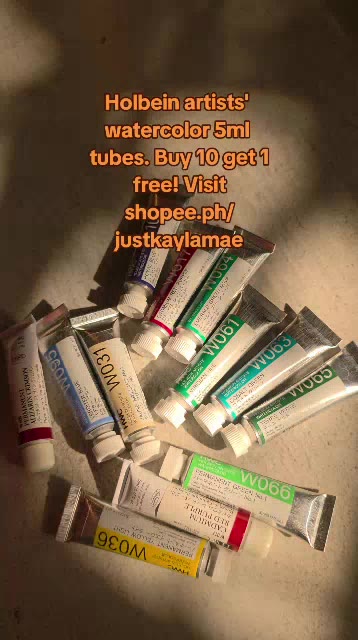 3/6 Holbein Watercolor 5ml Tubes & 2ml Half-Pans (Reds/Pinks) - Buy 5 Get 1 Free