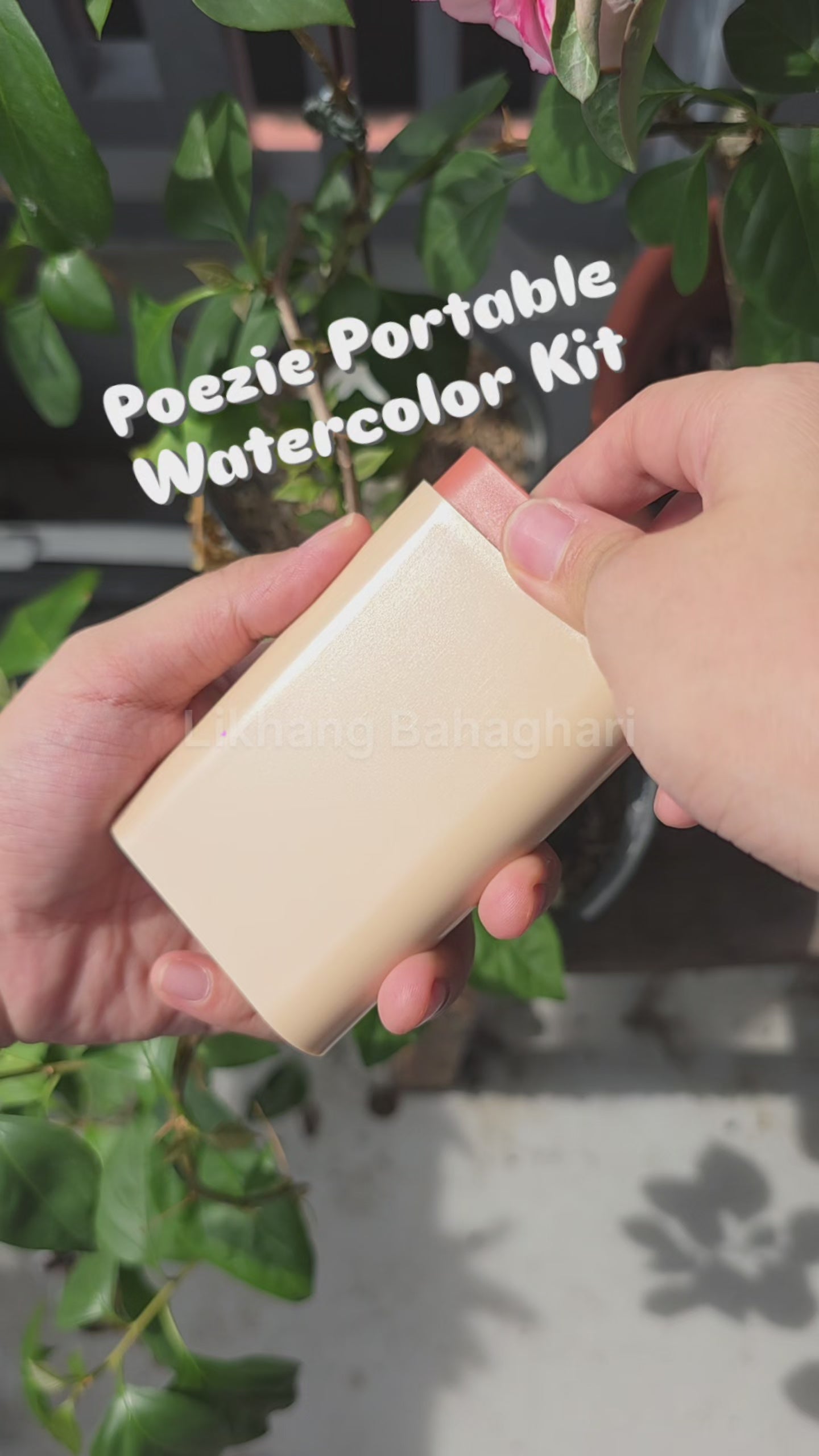 Poezie Premium Portable Stationery Pigment Kit with 6x6cm Sketchbook