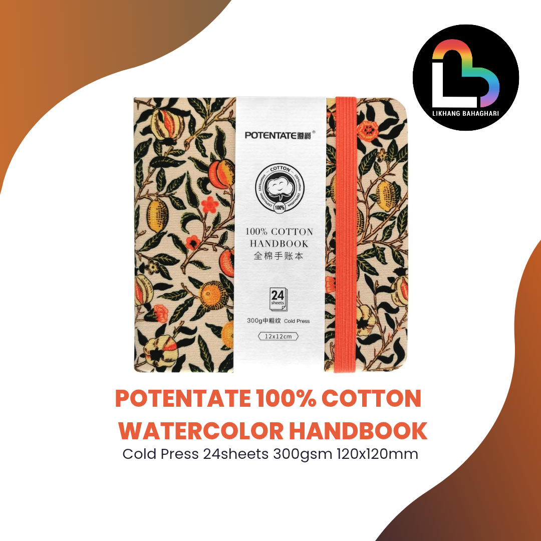 LB POTENTATE 100% Cotton Cold Press Watercolor Journal Drawing Notebook Sketch Pad 300gsm Cold Press