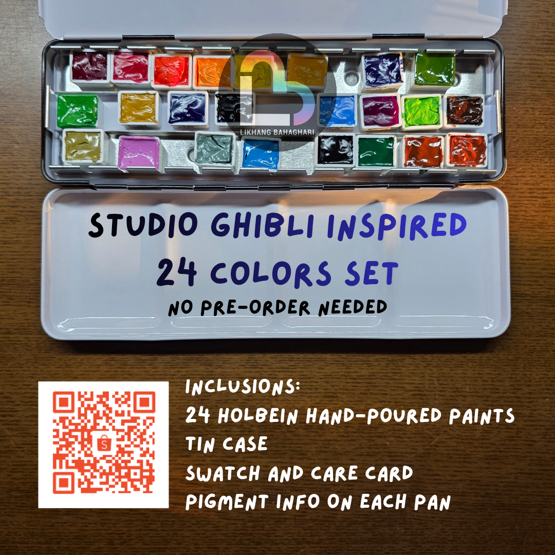 Holbein Hayao Miyazaki (Studio Ghibli) Watercolor Palette with Free Case